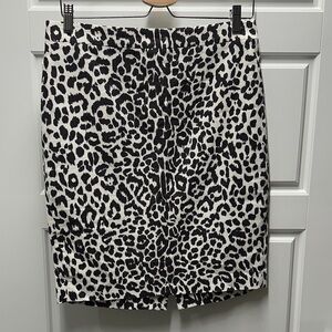 J.Crew leopard skirt
